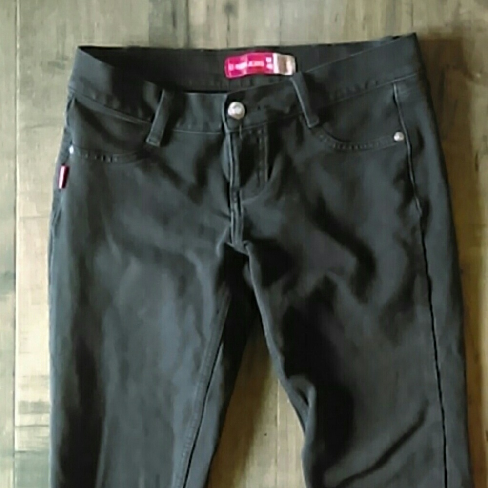 Long black jeggings